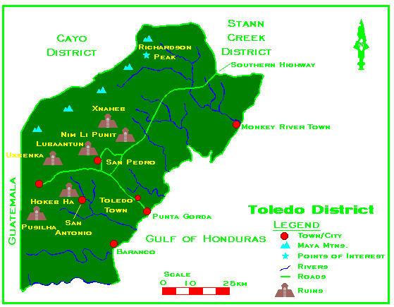 Toledo District Map